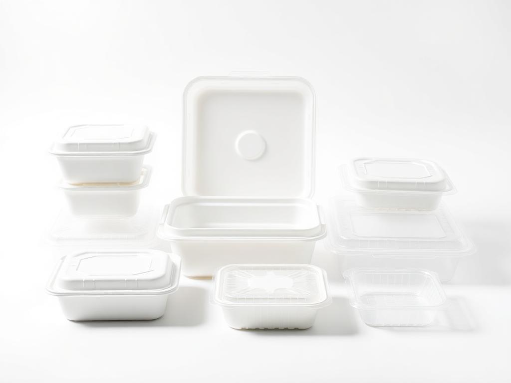 Sugarcane pulp eco-friendly food containers